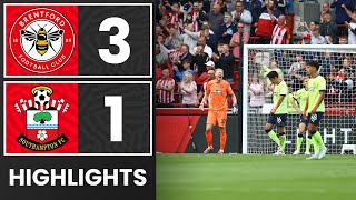 HIGHLIGHTS Brentford 31 Southampton  Premier League [upl. by Buseck55]