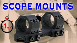 Rifle Scope Mounts Quick Tips [upl. by Ardeahp]