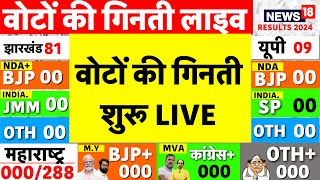 Counting of Votes Live Maharashtra Election Results 2024  Jharkhand Election Results 2024 UP News [upl. by Fedirko]