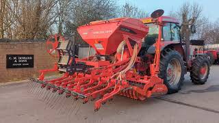 KUHN 3004 DRILL POWER HARROW LC 302 COMBILINER COMBINATION PLANTER [upl. by Neehcas]