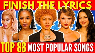 FINISH THE LYRICS  Most Popular Songs EVER 1990  2024 📀MEGA CHALLENGE📢🎵 [upl. by Harris]