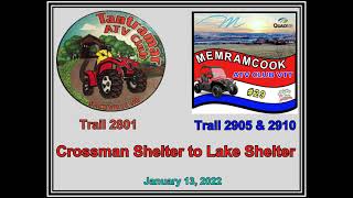 Tantramar ATV Club Trail 2801  Memramcook ATV Club Trail 2905 Crossman Shelter to Lake Shelter [upl. by Aissac654]