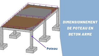 Dimensionnement de poteau en Béton armé  Partie 1  Coffrage [upl. by Enamrej]