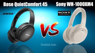 Bose QuietComfort 45 vs Sony WH 1000XM4  Headphone Comparison [upl. by Nac]