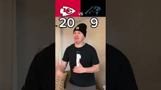 HOW WAS IT SO CLOSE😳🤣🏈 nfl football chiefs panthers skit funny [upl. by Leveridge]