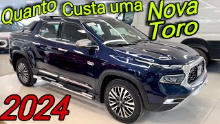 NOVA FIAT TORO 2024  Veja o PREÃ‡O de uma TORO RANCH 0 KM [upl. by Flagler209]