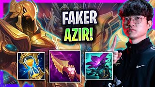 FAKER AZIR MID GAMEPLAY SOLOQ  T1 Faker Plays Azir Mid vs Lucian  Season 2024 [upl. by Coleville]