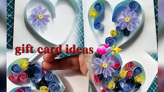 How to quill for beginnerspaper crafts Gift card ideas [upl. by Yrian913]