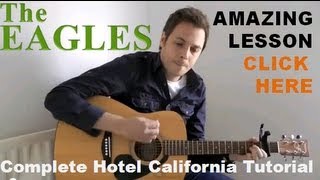 How To Play Hotel California On Guitar  Hotel California Chords  Easy Guitar Lesson [upl. by Vassaux]