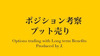 実践オプション取引 ポジション考察（プット売り） [upl. by Bak]