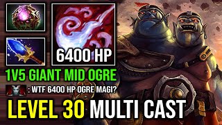 NEW 735d Patch Unkillable 6400 HP Raid Boss 100 Perma Stun Multicast LEVEL 30 Ogre Magi Dota 2 [upl. by Ecidnac]