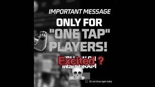 important massage for only one tap player foryou foryoubage freefirefreefirehighlightt 👽 [upl. by Nagek]