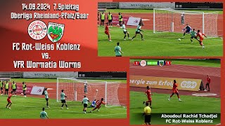 Oberliga FC RotWeiss Koblenz vs VfR Wormatia Worms [upl. by Akinet]