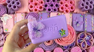 ASMR SOAP⭐ Relaxing video with crushing soap clay cracking Cutting soap cubes soap waves [upl. by Pearce864]