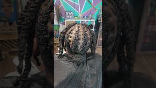 Starter Locs Retwist amp Style w Added Hair houston locstyles locstylesforwomen locjourney locs [upl. by Osrock]