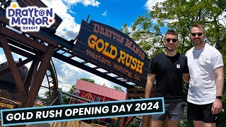 Gold Rush Opening Day Of Drayton Manor’s Newest Rollercoaster [upl. by Eibba]