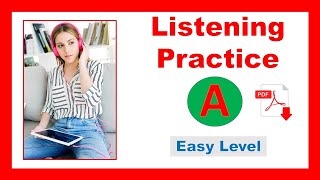 Listening exercise  TRUE or FALSE  Level A easy  Basic Listening Exercises  Easy Listening [upl. by Akoyin387]