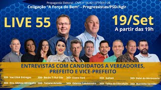 003  ENTREVISTAS COM CANDIDATOS A VEREADORES PREFEITO E VICE  COLIGAÇÃO 55 [upl. by Ennaul]