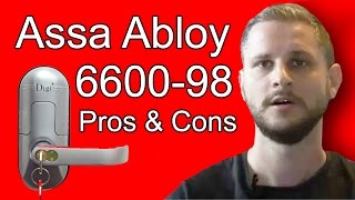 Review Assa Abloy 660098 Biometric Fingerprint Keyless Door Lock [upl. by Toblat]