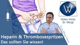 Blutverdünner Heparin So wichtig amp gefährlich sind Thrombosespritzen  Thrombose amp Thrombozytopenie [upl. by Anaitit]