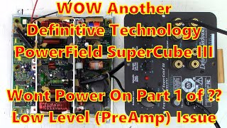 And YET Another Definitive Technology SuperCube III that will not power on Part 1 SuperCube 3 repair [upl. by Autum]