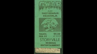 GWAR Still Shots  Live at Storyville Jazz Hall  February 22 1990  New Orleans LA [upl. by Pennington202]