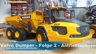 Bruder Volvo Dumper Umbau  Folge 2  Antriebsachsen  RC Conversion [upl. by Zalea495]