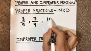 WHAT ARE PROPER AND IMPROPER FRACTIONS  EASILY EXPLAINED [upl. by Aissat]