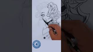 Entintado in situ art boceto animeart anime animedrawing animesketch sketch dibujoamano [upl. by Yhtak]