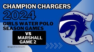 2024 Water Polo Season Champion Chargers vs Marshall [upl. by Eniowtna]