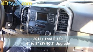 4quot to 8quot Upgrade w SYNC 3  2015  2017 Ford F150 [upl. by Padraic]