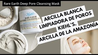 KIEHLS Rare Earth Deep Pore Cleansing MaskElimina POROS abiertos y ten una piel PERFECTA [upl. by Eerat]