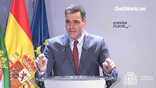 Sánchez quotEspaña es una democracia plena y es inadmisible cualquier tipo de violenciaquot [upl. by Paten]