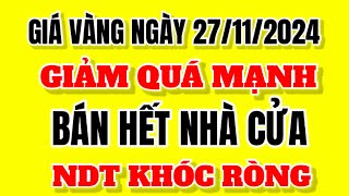 Giá vàng hôm nay 9999 Ngày 27 tháng 11 năm 2024  Giá vàng nhẫn 9999  Bảng giá vàng 24k 18k 14k [upl. by Eilerua]