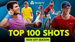 TOP 100 SHOTS 2024 ATP TENNIS SEASON 🤯 [upl. by Ailhat]