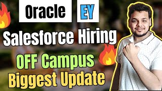 Oracle  Siemens  Salesforce Hiring  OFF Campus Drive For 2024  2023  2022 Batch Hiring Fresher [upl. by Adne]