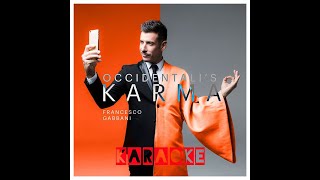 A032 Occidentalis Karma  Francesco Gabbani  Karaoke Lyrics and Guitar Chords [upl. by Leonsis]