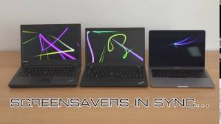 Screen Saver Synchronisation between multiple MacsWindows PCs [upl. by Saimon]