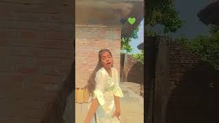 Copines song lyrics dance cute girl 🫰💚💚💚🖤🖤🖤youtubeshorts [upl. by Lirrad]