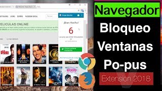 Mejor Extension Bloquear Ventanas emergentes de publicidad Chrome amp Firefox 2018 [upl. by Aymer]