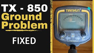 Metal Detector TX850 Ground Balance Problem Fix  Test [upl. by Rehpinej]