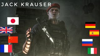 Resident evil 4 remake Jack Krauser different languages comparison [upl. by Lledualc]