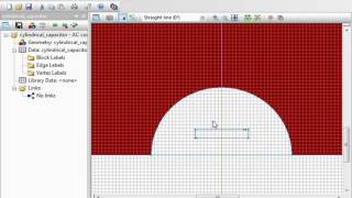 QuickField Sample ACElec2 Cylindrical capacitor [upl. by Iba]