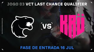 FURIA x KRÜ Esports Mapa 3 Bind  VALORANT Last Chance Qualifier Americas [upl. by Cheshire]