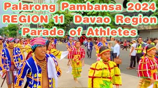 Palarong Pambansa 2024 REGION 11 DELEGATES DAVAO REGION at Cebu City Palaro 2024 Opening Live Update [upl. by Luisa687]