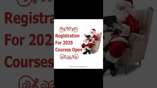 Registration for 2025 Courses Open [upl. by Biron210]