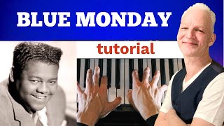 Blue Monday Fats Domino Piano Tutorial Rhythm amp Blues [upl. by Suryc914]