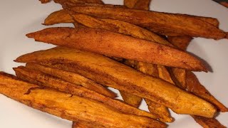 RECETTE DE FRITES DE PATATES DOUCES TRÈS FACILE [upl. by Eleinad508]