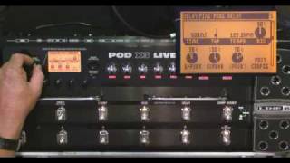 Line6 POD X3Live Video Demo IV Part 2 by Glenn Delaune [upl. by Yadrahs774]