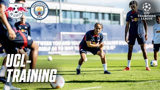 Champions LeagueAbschlusstraining 🇪🇺⚽ RB Leipzig vs Manchester City [upl. by Elijah481]